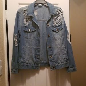 Distressed Jean Jacket